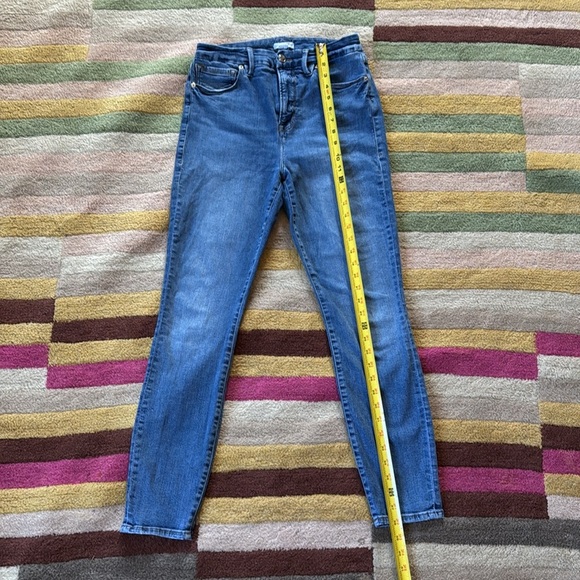 Good American good legs gw873t blue skinny jeans women's size 10/30 - Picture 3 of 14
